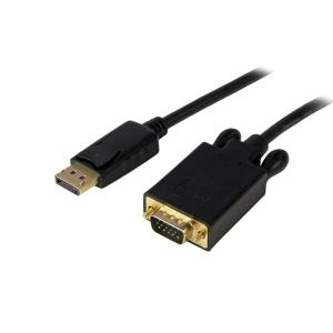 DisplayPort To Vga Adapter Converter - Dp To Vga 4.5m Black