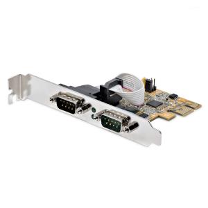 Pci-e Dual Serial Port Card - 16c1050 Uart 5v/12v Status Light