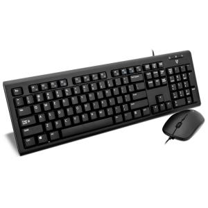 Keyboard Mouse Desktop Cku200 USB Us English Layout Ps2 Adapter