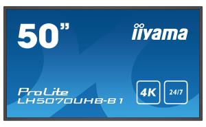 Digital Signage Display - ProLite LH5070UHB-B1 - 50in - 3840x2160 (UHD) - Black