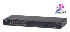 KVM Switch 2-console 16-port Cat5 High-d