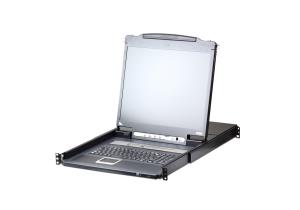 LCD KVM Over Ip Switch Cl5716in 16-port 19in Ps/2 Vga-USB With Daisy-chain Port Qwerty Int'l