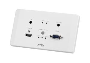 Ve2812et Hdmi & Vga Hdbaset Transmitter Eu Wandplatte