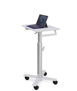 Styleview S-tablet Cart Sv10 For Microsoft Surface Non-powered (white And Aluminum)