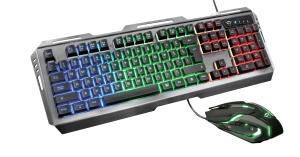 Gxt 845 Tural - Keyboard And Mouse  - Wireless  - Black - RGB - Qwerty Int'l