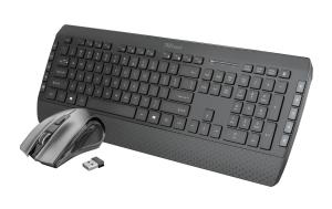 Wireless Keyboard Tecla-2 - Ergornomic - Black - Qwertzu German