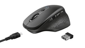 Ozaa Rechargeable Wireless Mouse Black