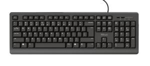 Keyboard Primo - USB - Black - Azerty Belgian