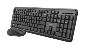 Wireless Keyboard Ody - Silent - Black - Azerty Belgian And Mouse Set