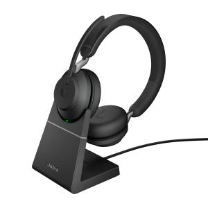 Headset Evolve2 65 UC - Stereo - USB-A / BT - Black - with Desk Stand