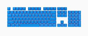 Pbt Double-shot Pro Keycaps - 104-keyna Layout  ELGAto Blue Qwerty