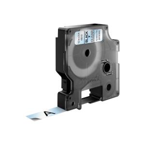 Labelmanager Tape 12mmx7m Black On Transparant