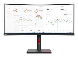 Curved USB-C Monitor - ThinkVision T34w-30 - 34in - 3440x1440 (WQHD) - 4ms 99% sRGB