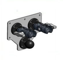 Kit3 Ball Truck Plate + 2 Short Arms 95mm 3.7