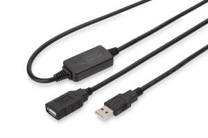 USB 2.0 Repeater Cable USB A male / A female 10m (DA-73100-1)