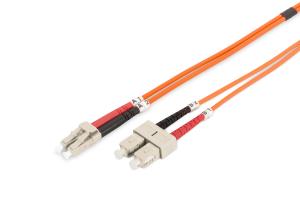 Fiber Optic Patch Cord, LC to SC Multimode, OM2, 50/125 , Duplex Length 10m