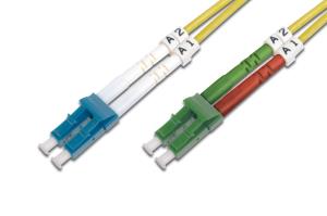Fiber Optic Patch Cord LC (APC) to LC (PC), Singlemode 09/125 , Duplex Length 2m