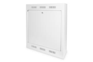 Surface mount wall mounting cabinet, tilt-out 750x600x216 mm, 4U rack space version, color grey (RAL 7035)
