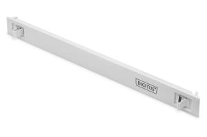 1U blank panel, snap-in, material ABS color grey