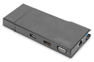 Universal Docking Station USB 3.0 - HDMI / VGA / 2x USB 3.0 / Gbe / Micro SD / SD