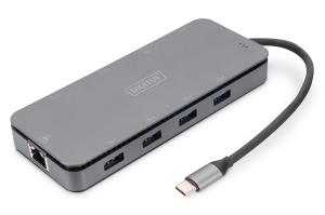 Docking Station USB-C - HDMI / VGA / USB Type-C / 4x USB 3.0 / Gbe / 67 Pin M.2 - 100W USB Power Delivery