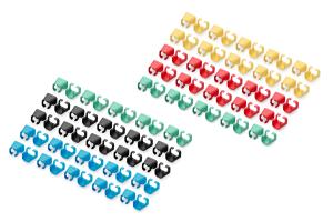 Color clIPS for RJ 45 cable Mixed colors 20 pcs 5 colors separate packs