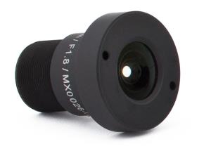 Ultra Wide Lens B036 - Focal Length: 3.6 Mm - F/1.8 - (horizontal X Vertical With 6mp Sensor): 103gr