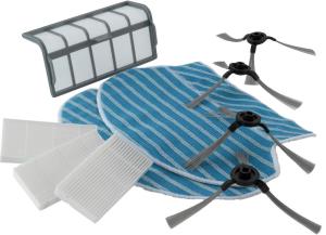 XSMART Replenishment Kit THREE 3x HEPAfilter  2x Mopping cloth  4x Side Brush 1x Primary Filter