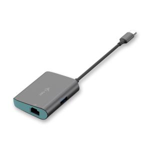 Metal Hub + Gigabit Ethernet Adapter Grey