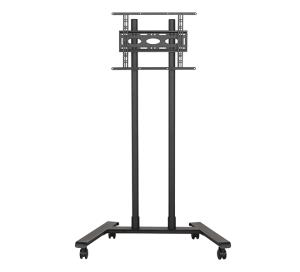 Large Universal Flat Screen Trolley / Floor Stand (vesa 600 X 400) - 1.6m 50mm Poles