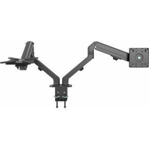 Monitor Desk Arm Dual Matt Black