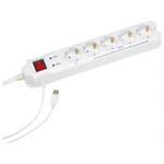 Surge Protector Power Cube PCW-MS2G 4 Slave Sockets/ White