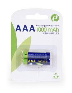 AAA Batteries Ni-MH Rechargeable 1000mAh 2pcs