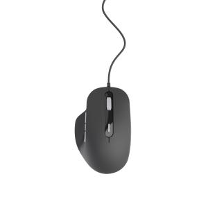 Optical LED Mouse MUS-6B-02 Corded USB - 6 Button Wheel Black