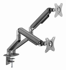Adjustable Desk Mounted Double Monitor Arm, Space Grey