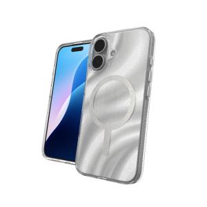 Milan Snap Case MagSafe iPhone 16 - Swirl Glitter - Apple