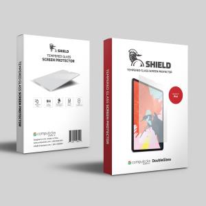 iPad Pro 12.9in, Tempered Glass Screen Protector DoubleGlass Shield