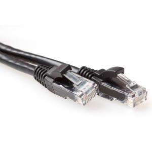 Patch cable - CAT6a - Utp - Snagless Black 1m