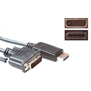 DisplayPort Male To DVI Male 2m