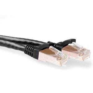 CAT6a Sstp Pimf Patchcable Snagless Black 1m