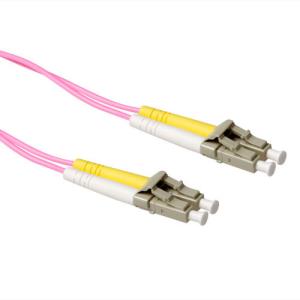 Lc-lc 50/125m Om4 Duplex Fiber Optic Patchcable 2m