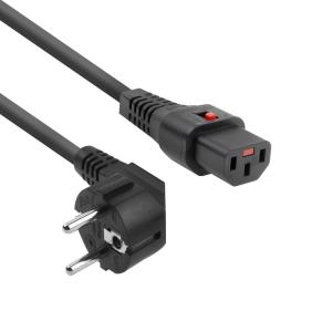 Power Cord Cee 7/7 Male Angled - C13 2m