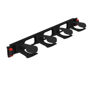 19in Metal 2-axis Grommet Panel 1u Soluclip