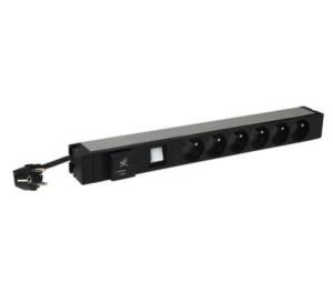 Pdu 19 Inches 1u 6 X 2p+e French Standard With Spd