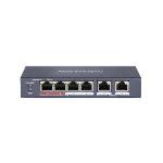 Ds-3e0510p-e/m Network Switch Unmanaged Gigabit Ethernet (10/100/1000) Power Over Ethernet (poe) Blue