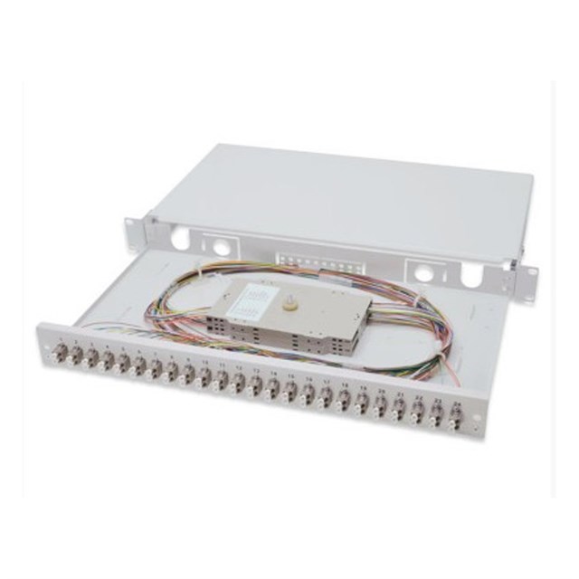 Fiber Optic Splice Box Equipped: 24x Lc Duplex Sm/os1