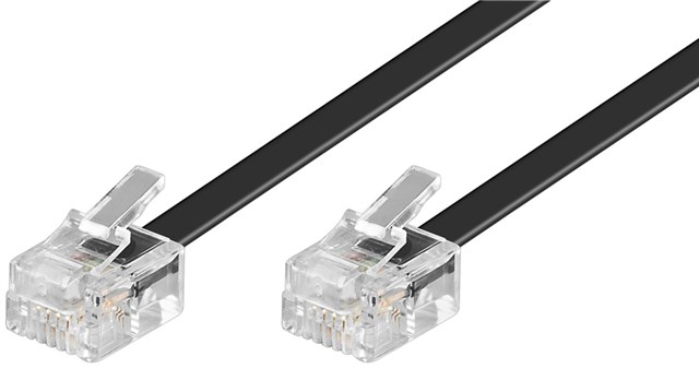 Modular Cable Rj11/rj11 15m Black
