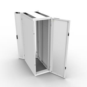 Server Cabinet W800 D1200 42u Side Panels Fd S80 Percent Rd D80 Percent White