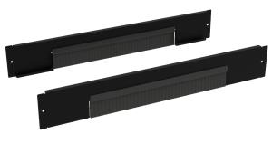 Set Of 2 Plinths With Brushes 1000 X 100mm Black
