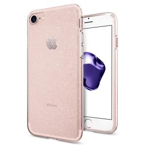 iPhone 8/7 Case Liquid Crystal Glitter Rose Quartz